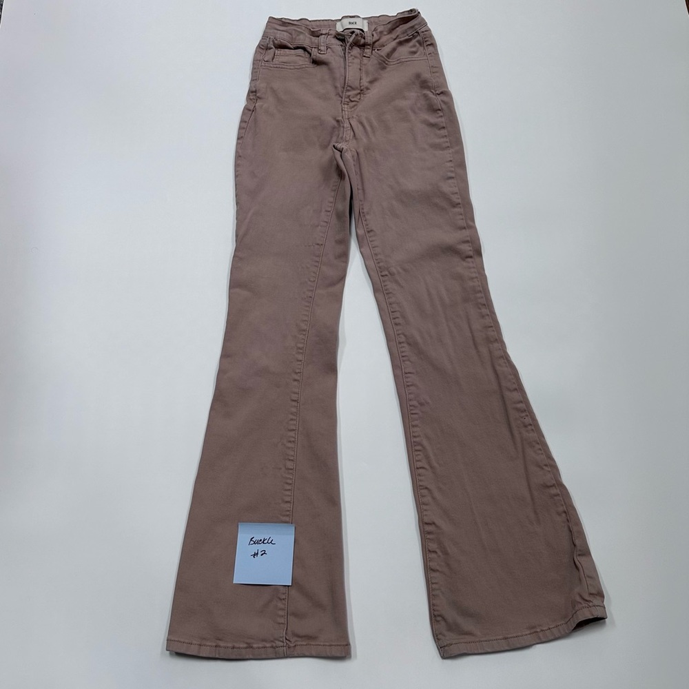 Buckle BKE Women's Flare Stretch Pants size 23 khaki pant 2